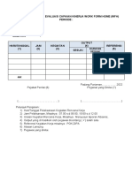 Form Monitoring Dan Evaluasi Kerja WFH