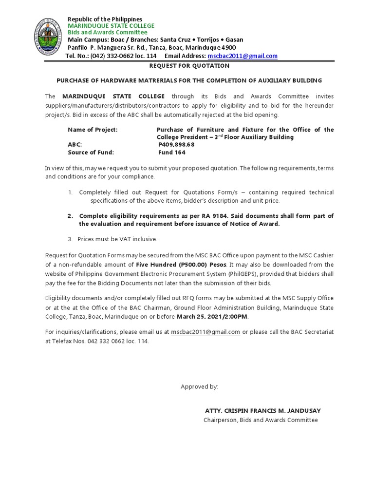 FURNITURE AND FIXTURE MSC PDF Business