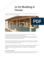 Guideline On Building A Poultry House