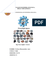 Petrología ígnea - Reconocimiento de minerales y clasificación de rocas
