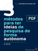 3 métodos para ter ideias de pesquisa de forma autônoma _ Rhanderson Cardoso, MD