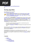 Sorting Algorithm