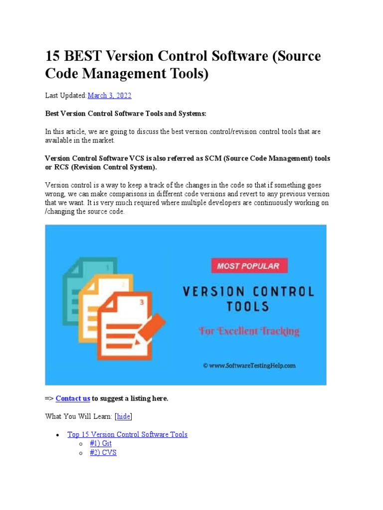 15 Best Version Control Software – EGQI