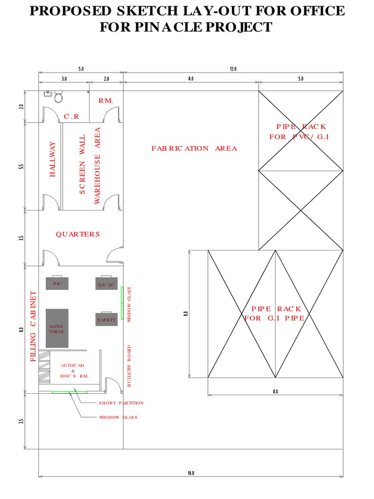 Proposed Office For Pinacle Project | PDF