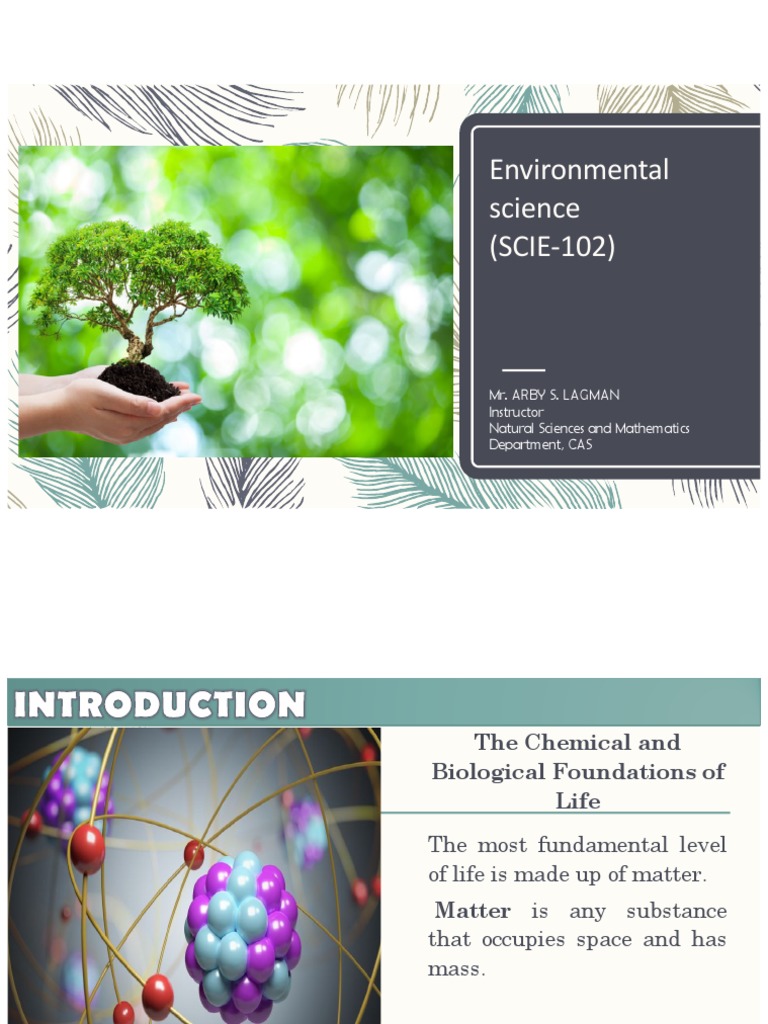 The Foundations of Life An Overview of the Chemical and Biological