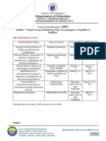 Buwan NG Wikang Pambansa 2022 Matrix