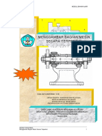 Menggambar Bagian Mesin Secara Terperinci