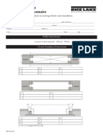 Existing Truck Scale Foundation Questionnaire