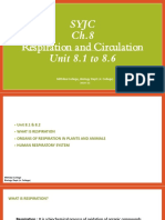 SY 8 Respiration and Circulation (Unit 8.1 To 8.6)