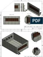 Assembly drawing of a structure with dimensions and notes