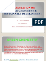 Green chemistry principles & sustainable development