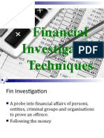 Financial Investigation Techniques