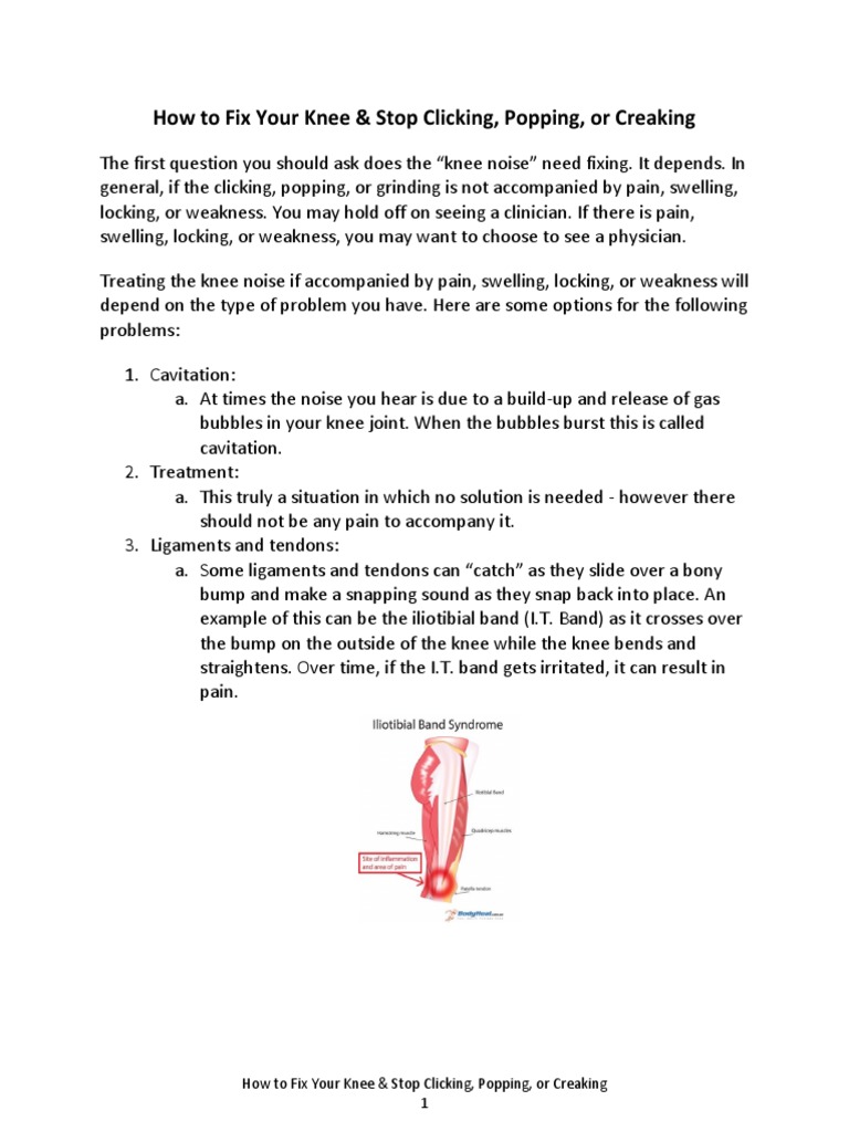 26D How To Fix Your Knee & Stop Clicking, Popping, or Creaking PDF
