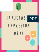 Creativas Tarjetas de Expresion Oral
