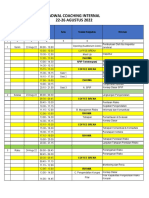 Jadwal Coaching Internal SPIP-T