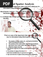 Bloodspatter Analysis