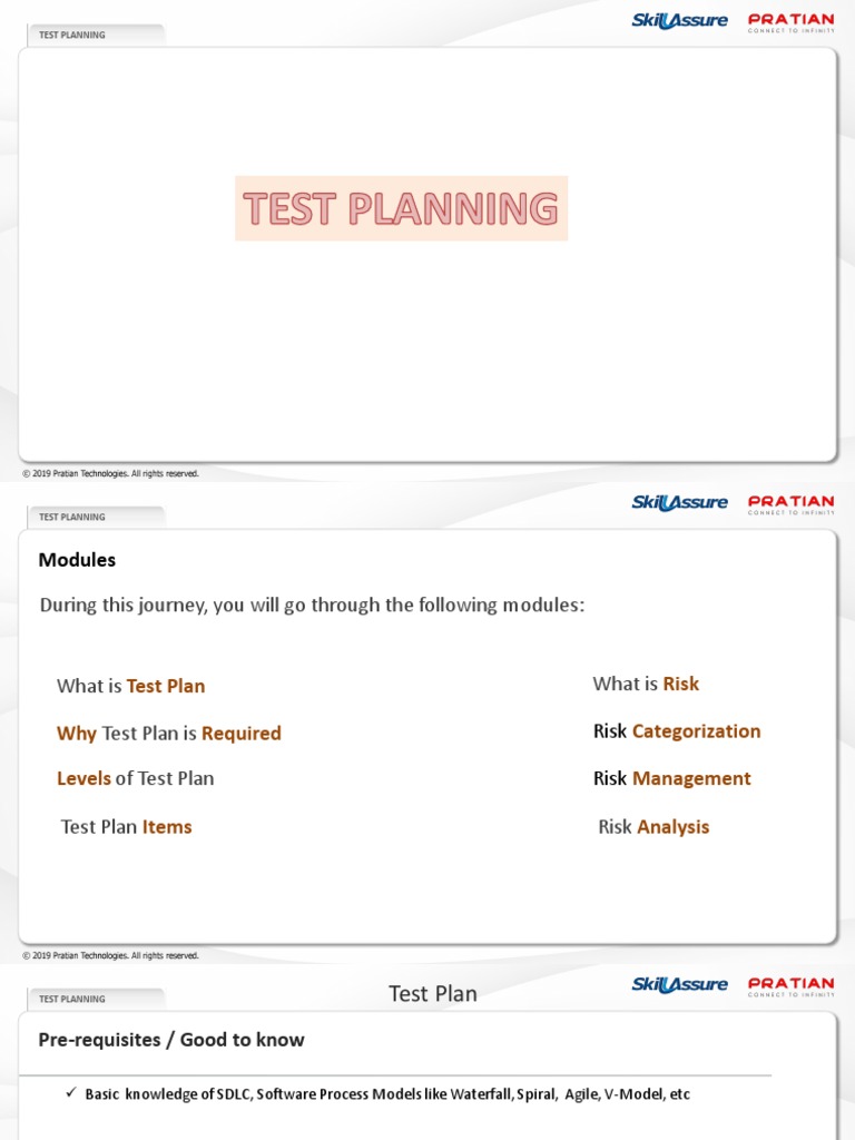 Test Planning | PDF | Software Testing | Software Development Process