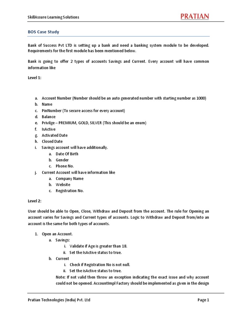 Banking System Module Requirements | PDF | Computing | Information Age
