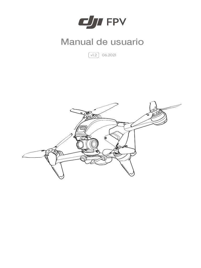 DJI FPV Manual ES PDF Aeronave Diodo emisor de luz
