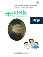 Plan de Tutoría, Orientación Educativa - 2022 G.V.