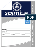 Atividades Diagnósticas SAIMI 2020 - AI - 3º Ano