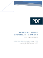 RPP Pembelajaran Diferensiasi Jenjang SD: Rika Oktavia Saptiningtyas, S.PD