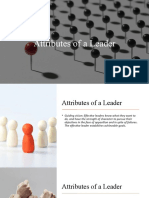 Attributes of A Leader Lesson 4