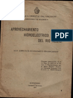 Aprovechamiento Hidroelectrico Del Rio Negro - Aspectos Economicos Financieros 1937