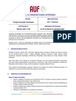 ACGL - Appel À Candidature Chargé.e de Projets Numérique - Interne 2022