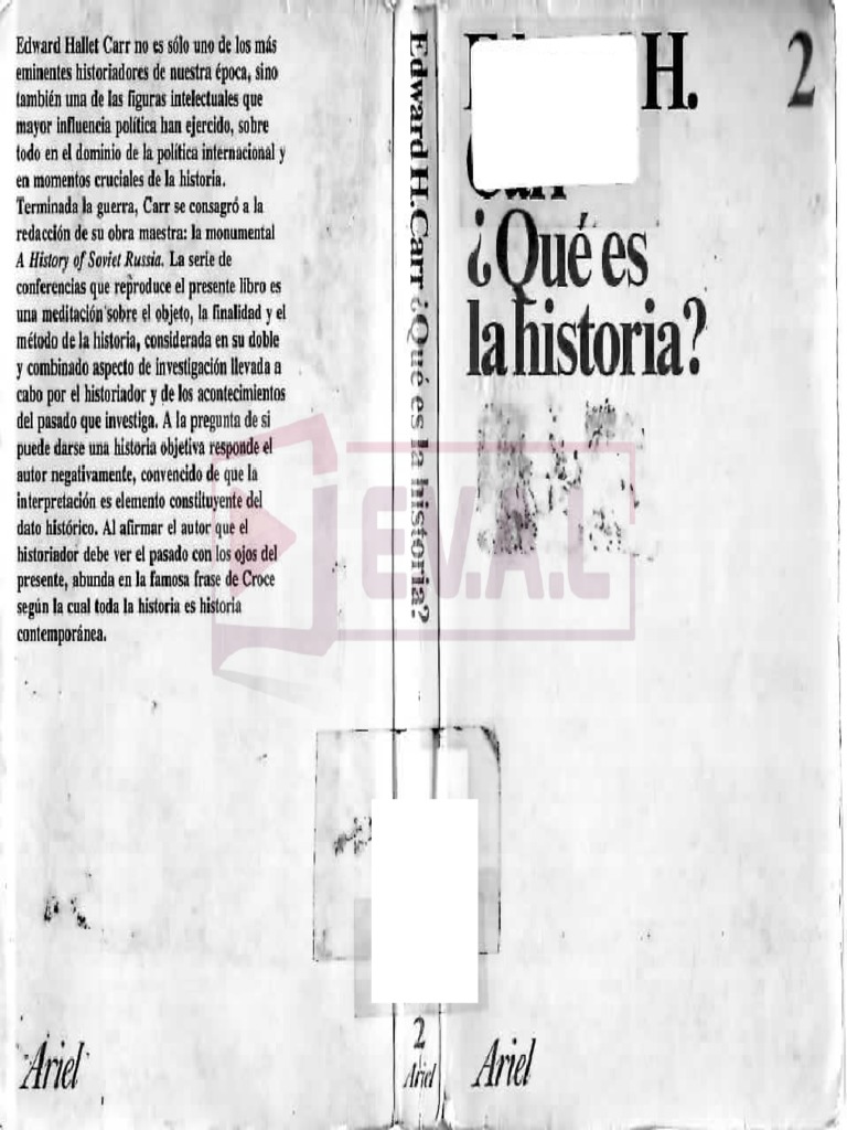 Carr, E. H. Capítulo 1 El