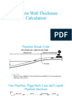 Pipeline Wall Thickness Calculation