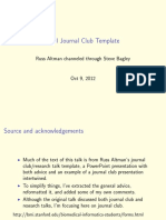 Journal Club Template