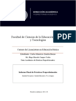 Informe Final de Prácticas Preprofesionales Carlos Mauricio Zumba Bueno