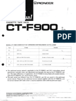 Service Manual Pioneer CT-F900