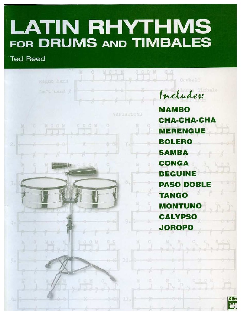 Alfred Latin Rhythms For Drums and Timbales Ted Reedpdf Compress | PDF