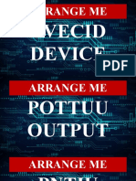 Input and Output Devices