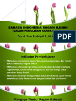 Materi 6. Bi Ragam Ilmiah (Lanjutan)