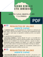 Requisitos de validez del acto jurídico