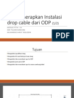 Instalasi Kabel Drop Dari ODP