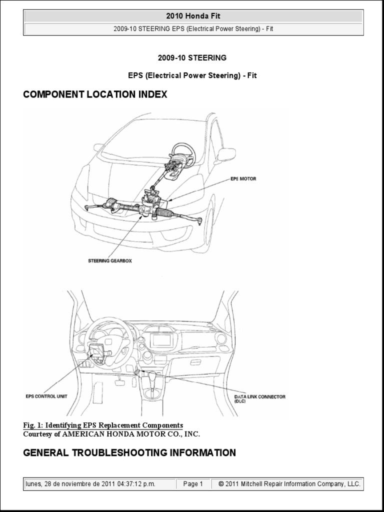Eps Honda Fit | PDF | Electric Motor | Fuse (Electrical)