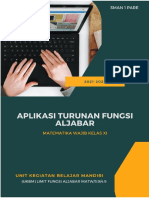 2021-2022 9. Ukbm Aplikasi Turunan Fungsi Aljabar