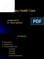 Primary Health Care: Presented by Dr. Neha Agrawal