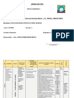 Jornalización CCNN Ii Parcial 2022