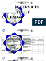 Library Activity and Calendar