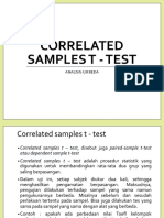 Correlated Samples T - Test: Analisis Uji Beda