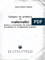 Culegere de Probleme de Matematici Pentru Examene - C. Cosnita, F. Turtoiu (1966)