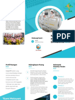 Blue Elegant Digital Marketing Agency Trifold Brochure