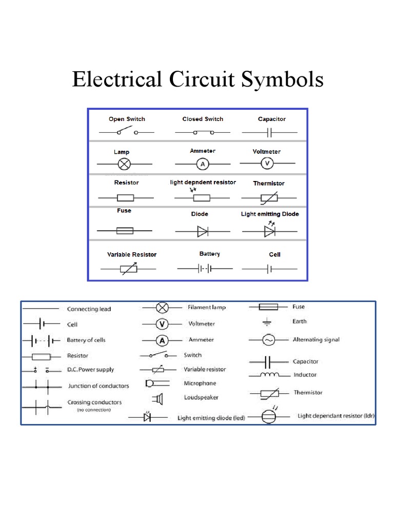 Electrical Circuit Symbols PDF