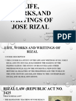 Life Worksand Writings of Jose Rizal