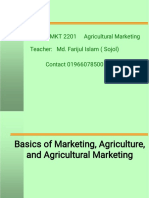 Slide 1 On Basics of Agricultural Marketing